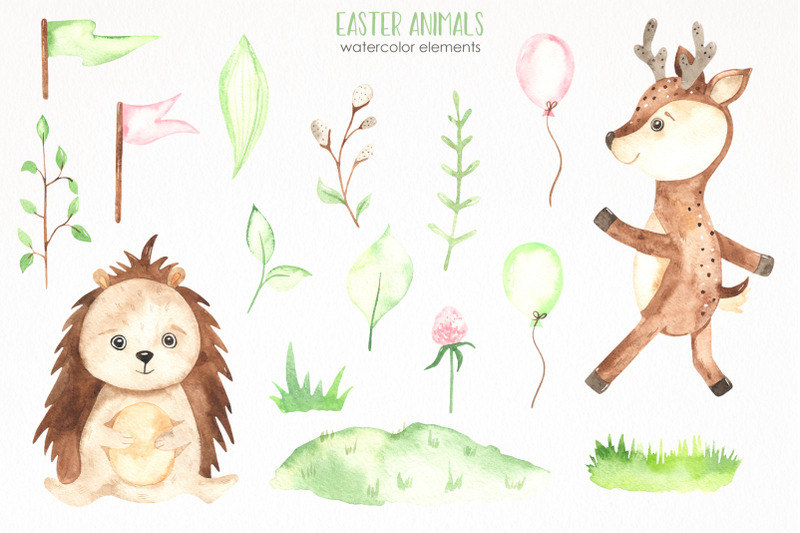 easter-animals-watercolor