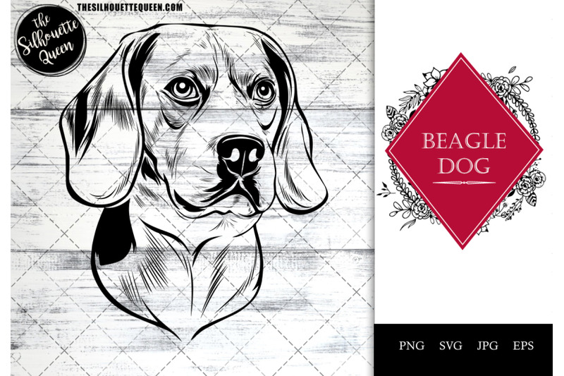 beagle-dog-funny-head-vector