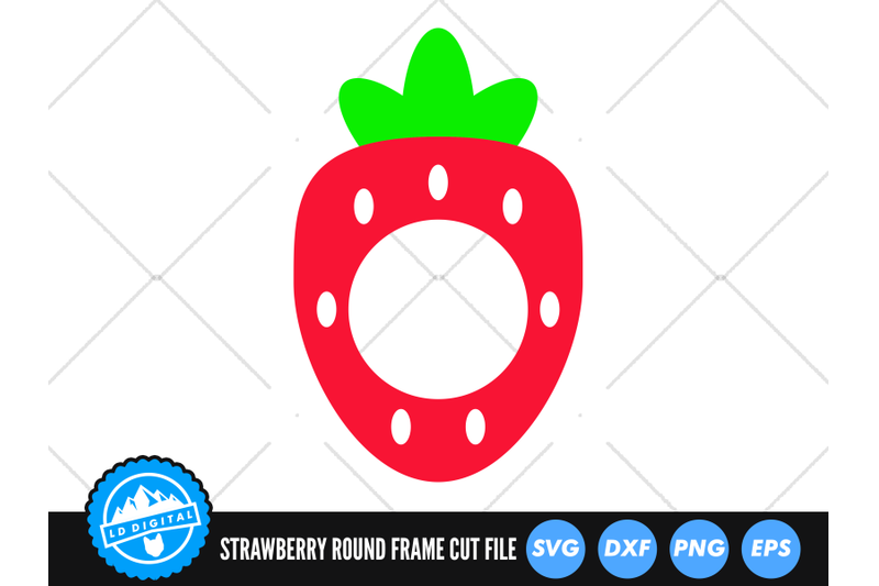 strawberry-round-frame-svg-kawaii-fruit-cut-file-berries-svg