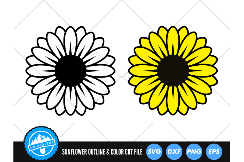 sunflower-svg-flower-cut-file-sunflower-outline