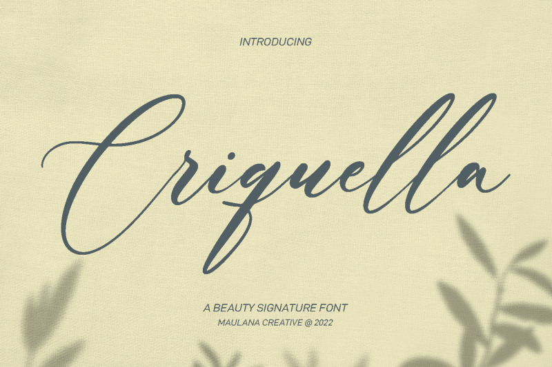 criquella-script-font