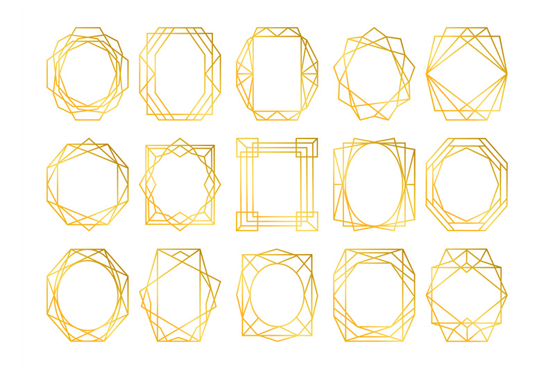 card-design-geometric-golden-frames