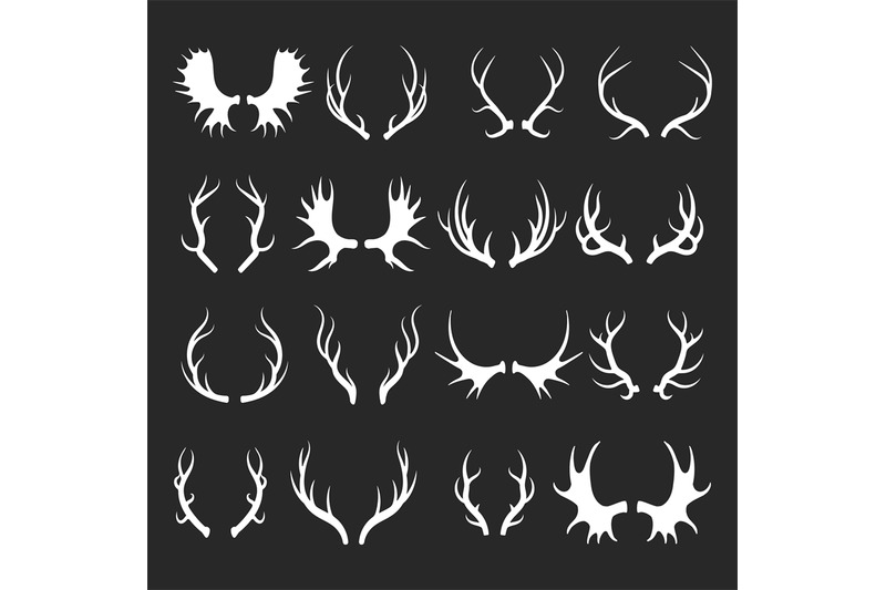 vector-deer-antlers-isolated