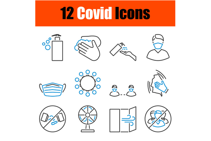 covid-icon-set