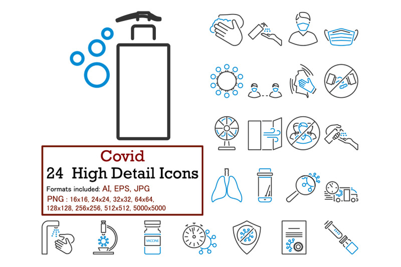 covid-icon-set