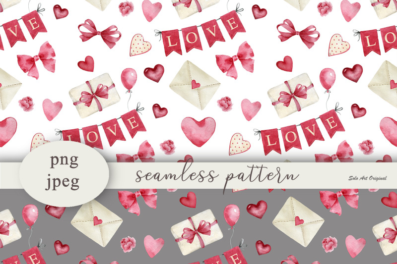 valentines-day-digital-paper-red-hearts-seamless-patterns