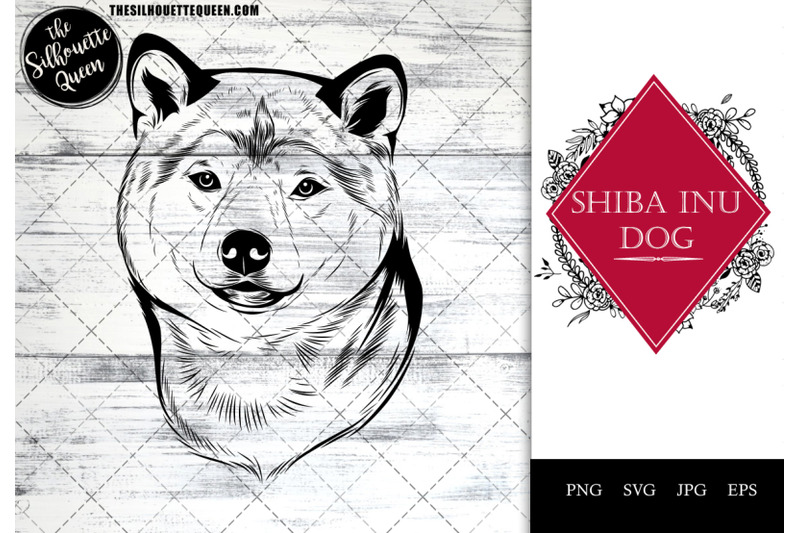 shiba-inu-dog-funny-head-portrait-sketch-vector