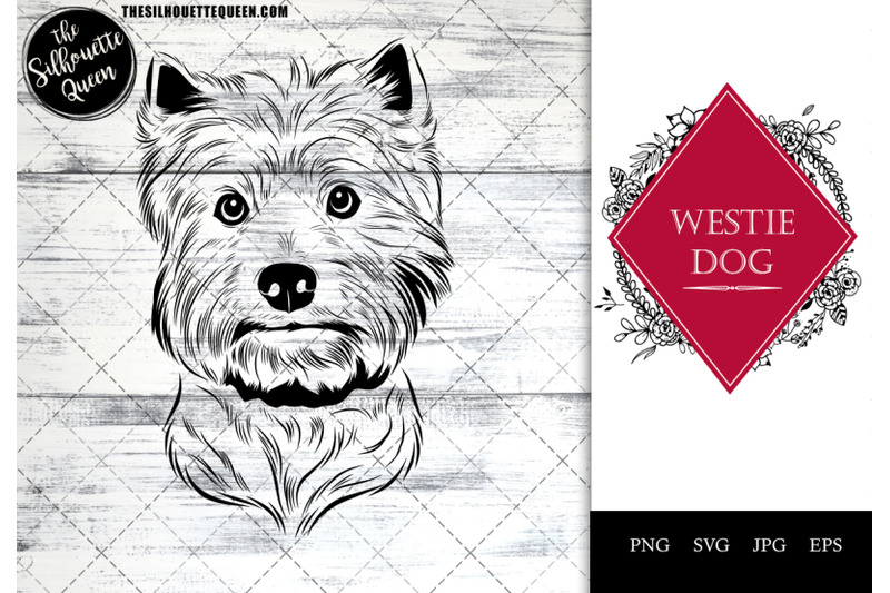 westie-dog-funny-head-portrait-sketch-vector