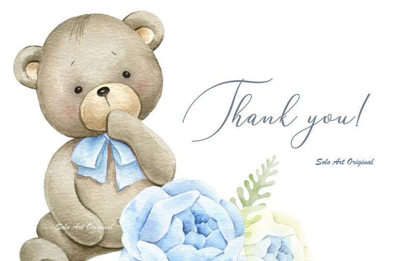 teddy-bear-baby-boy-shower-frame-png-jpeg-clipart-watercolor