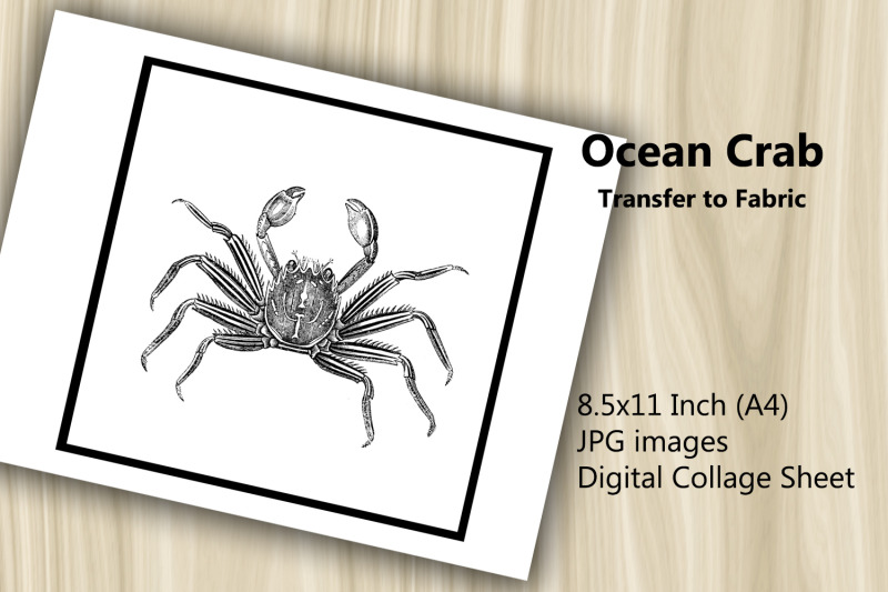 transfer-to-fabric-sheet-ocean-crab