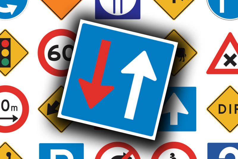 digital-collage-sheet-road-signs