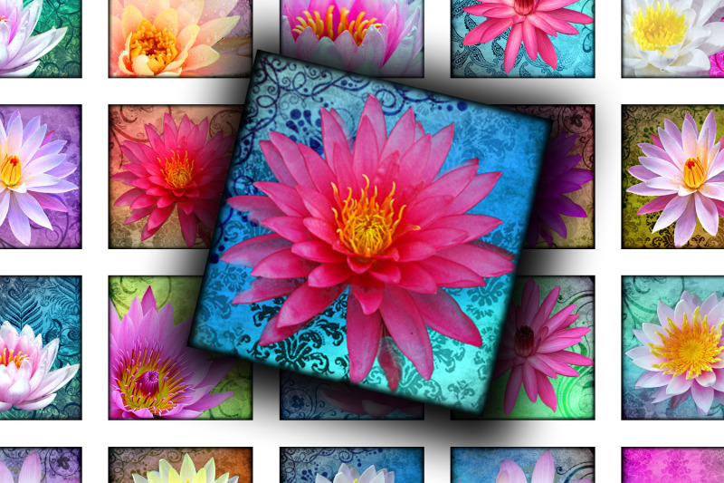 digital-collage-sheet-bright-lotus