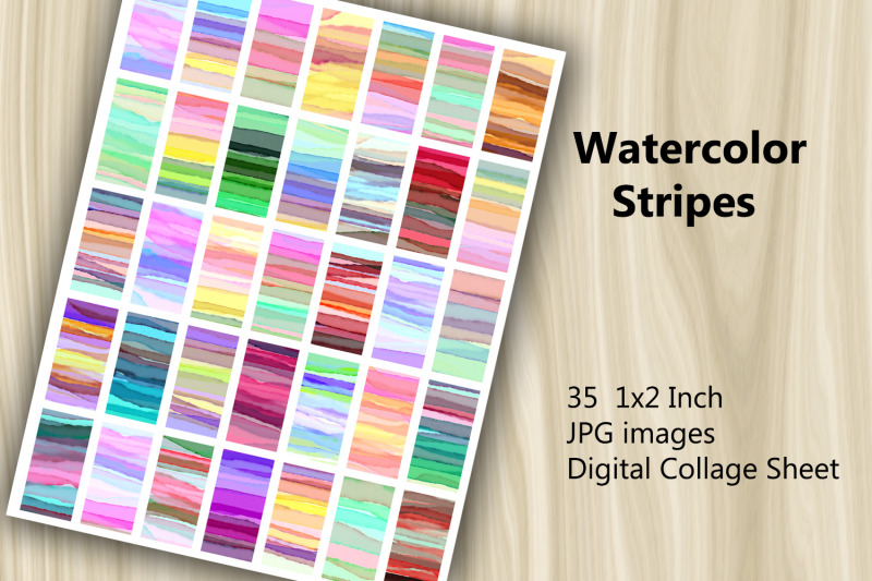 digital-collage-sheet-watercolor-stripes