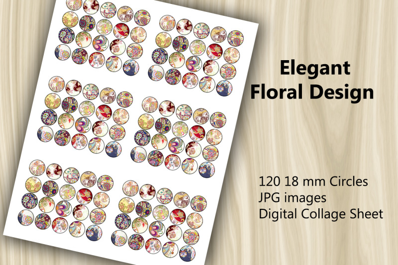 digital-collage-sheet-elegant-floral-design