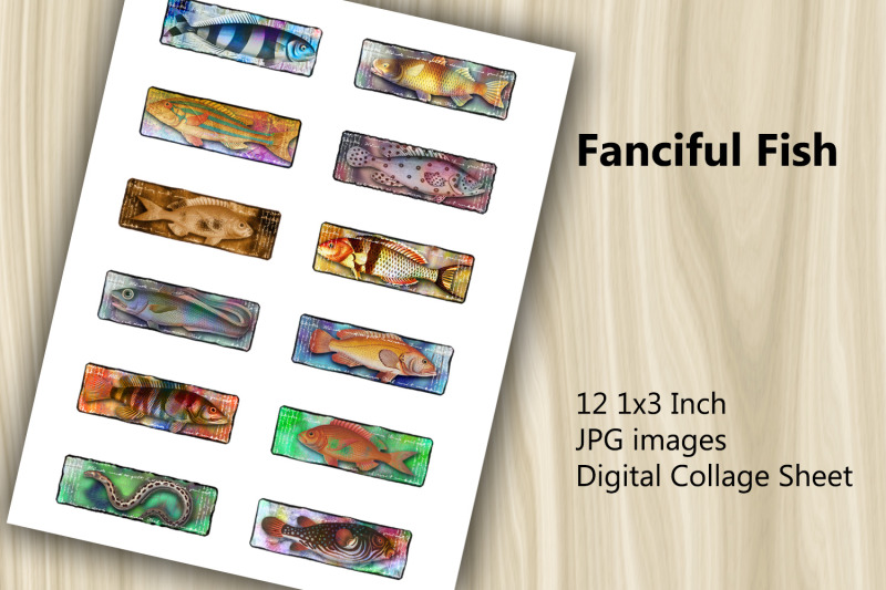 digital-collage-sheet-fanciful-fish