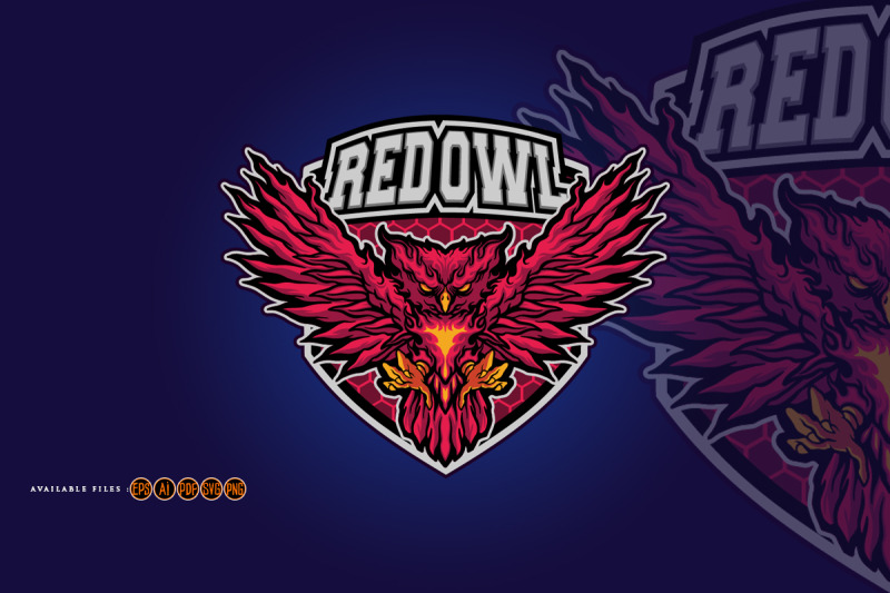 red-owl-esports-logo-mascot