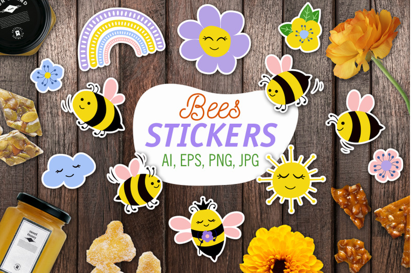 bees-stickers