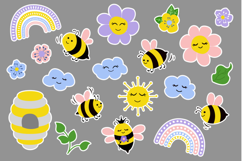 bees-stickers