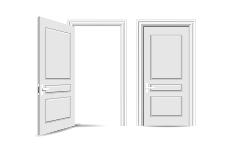 open-closed-entrance-door