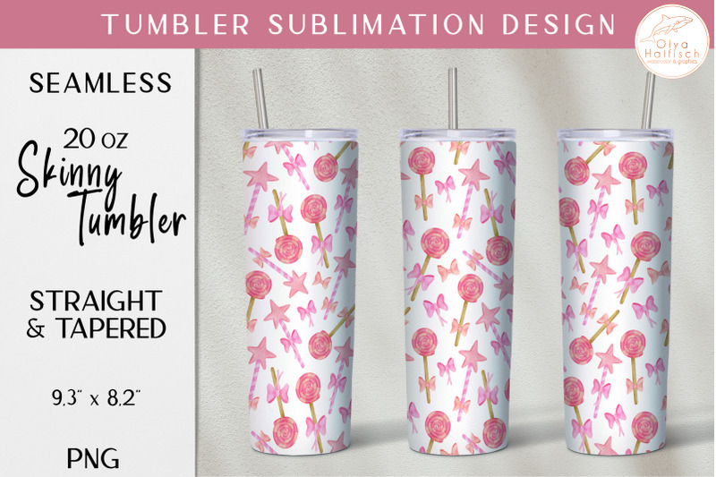 watercolor-candy-tumbler-sublimation-cute-pink-skinny-tumbler-wrap