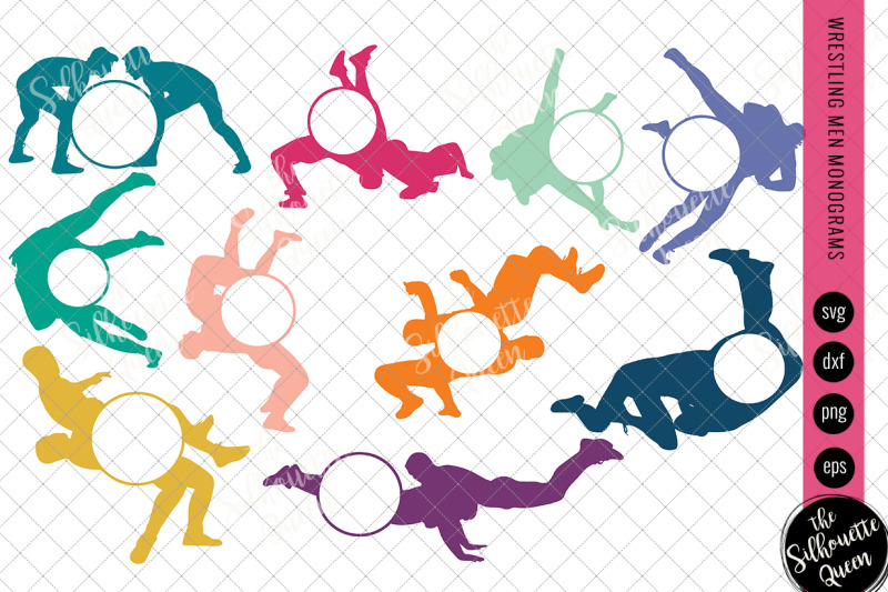 wrestling-men-svg-monogram-circle-frames