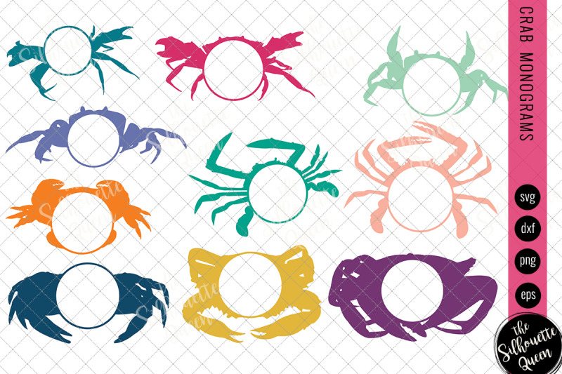 crab-svg-monogram-circle-frames