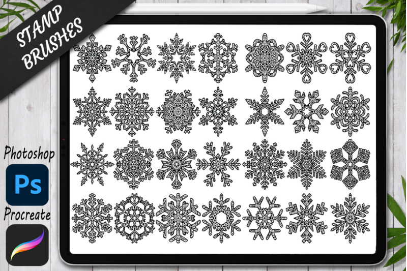 snowflake-mandala-brushes-for-procreate-and-photoshop-procreate-stamp
