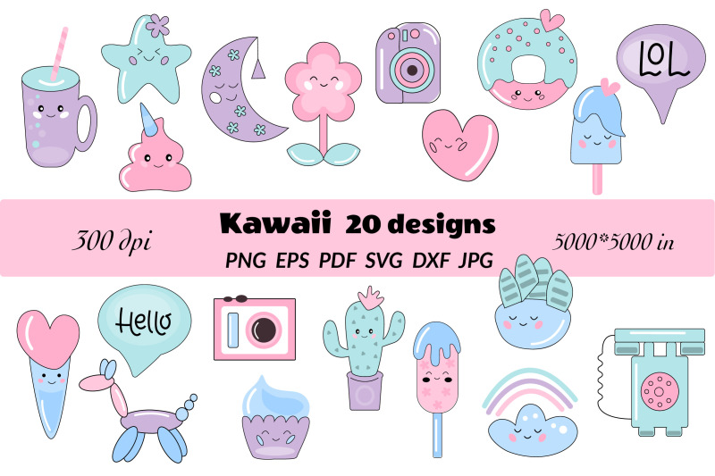 kawaii-clipart-bundle-cute-kawaii-planner-clipart
