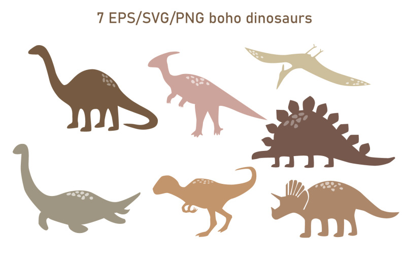 boho-dinosaur-clipart-and-seamless-pattern