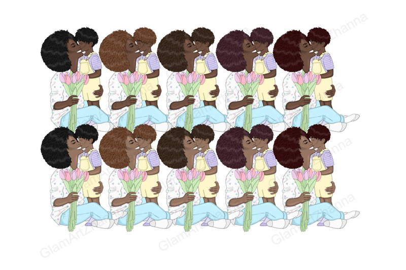 mother-039-s-day-pastel-girls-clipart