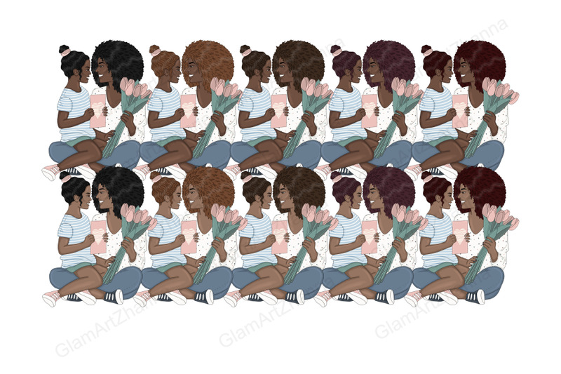 mother-039-s-day-natural-girls-clipart