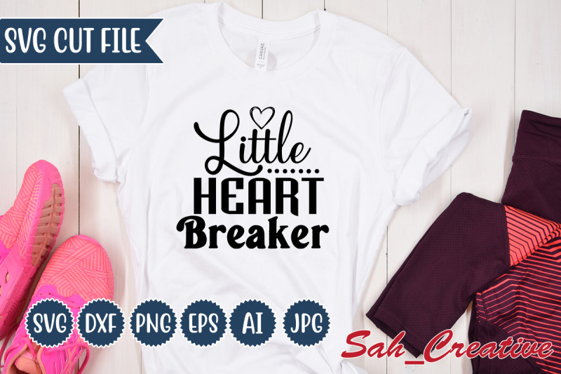 little-heart-breaker-svg-design