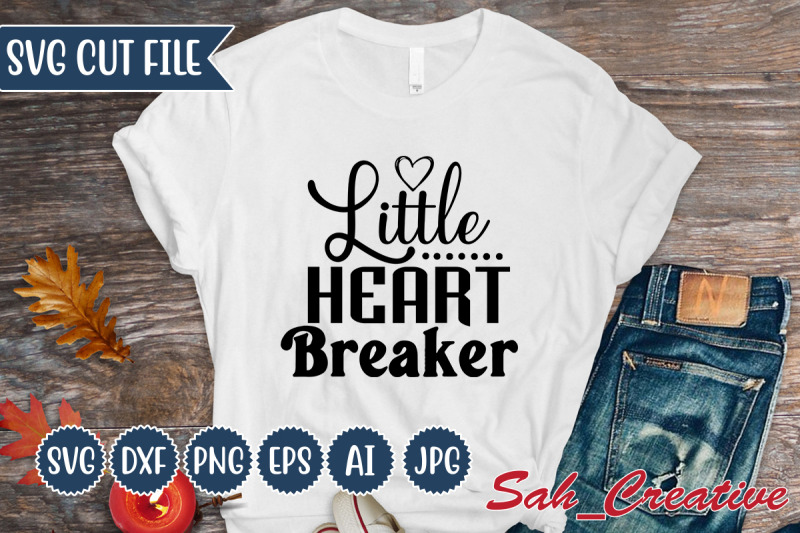 little-heart-breaker-svg-design