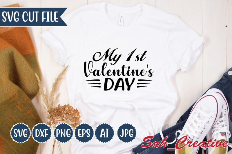 my-1st-valentine-039-s-day-svg-design