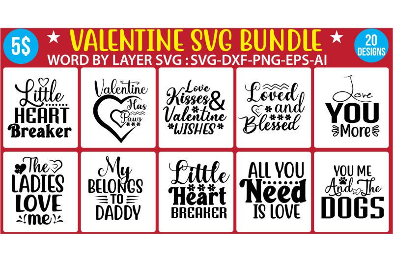 valentine-svg-bundle