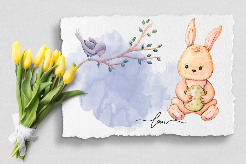 happy-easter-watercolor-elements-clipart