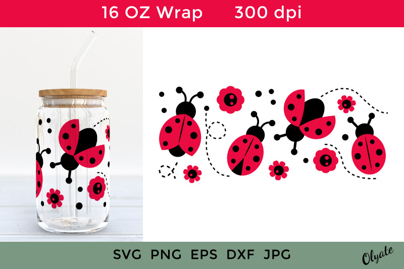 ladybug-for-libbey-can-glass-16-oz-wrap-ladybug-svg