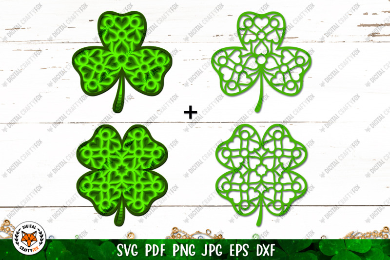 3d-clover-paper-cut-svg-shamrock-svg-four-leaf-clover