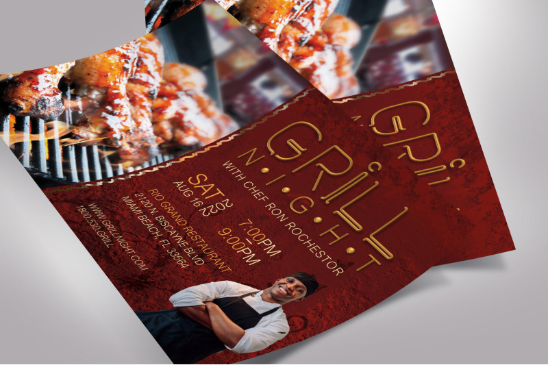 grill-night-flyer-word-publisher-template
