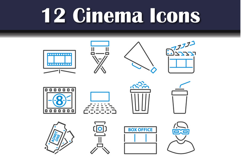 cinema-icon-set