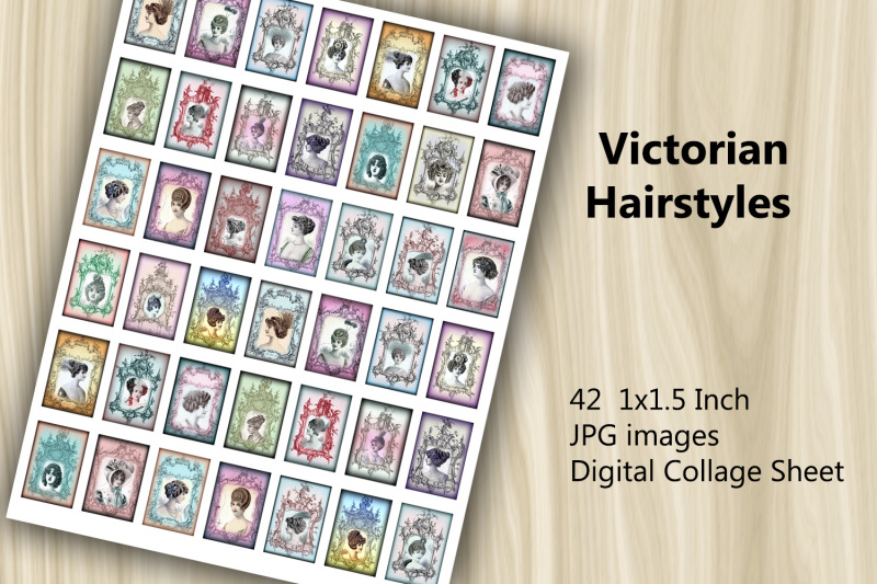 digital-collage-sheet-victorian-hairstyles