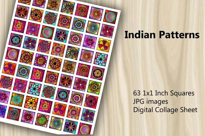 digital-collage-sheet-indian-patterns