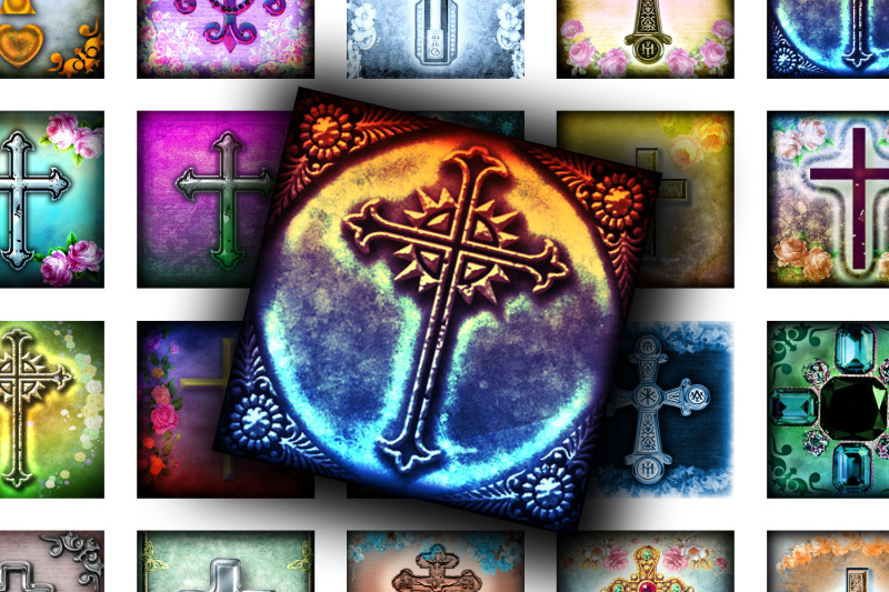 digital-collage-sheet-christian-crosses