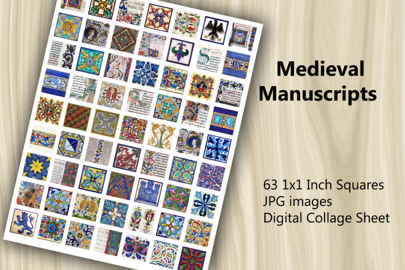 digital-collage-sheet-medieval-manuscripts