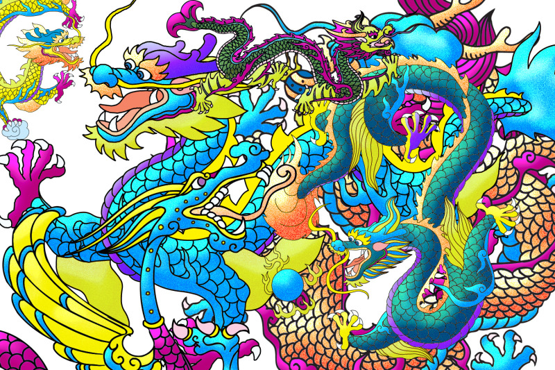 digital-scrapbooking-kit-chinese-dragons-digital-collage-sheet-7