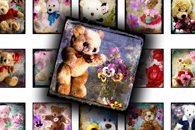 digital-collage-sheet-teddy-bear