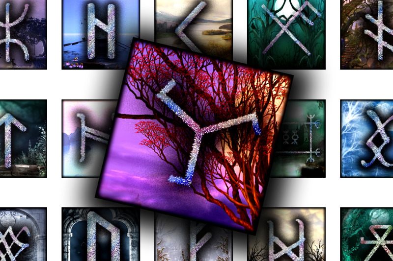 digital-collage-sheet-magic-runes