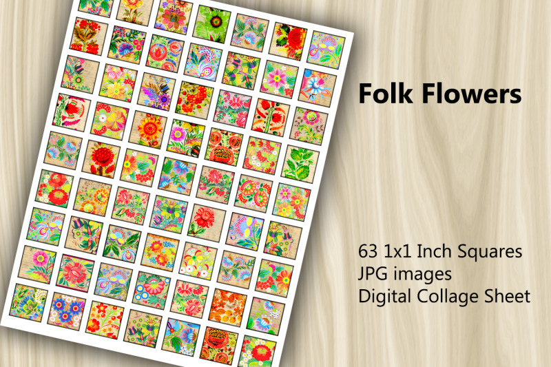 digital-collage-sheet-folk-flowers