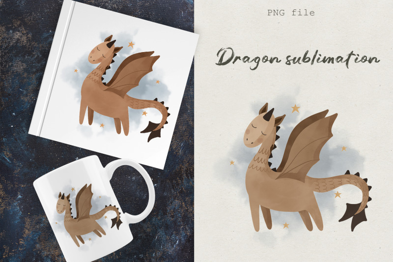 fairytale-dragon-sublimation-design-png