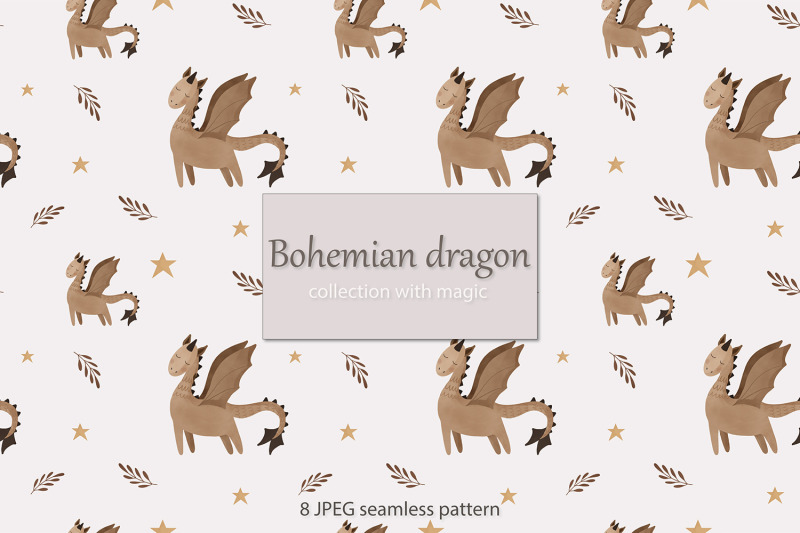 bohemian-fairy-dragon-seamless-pattern